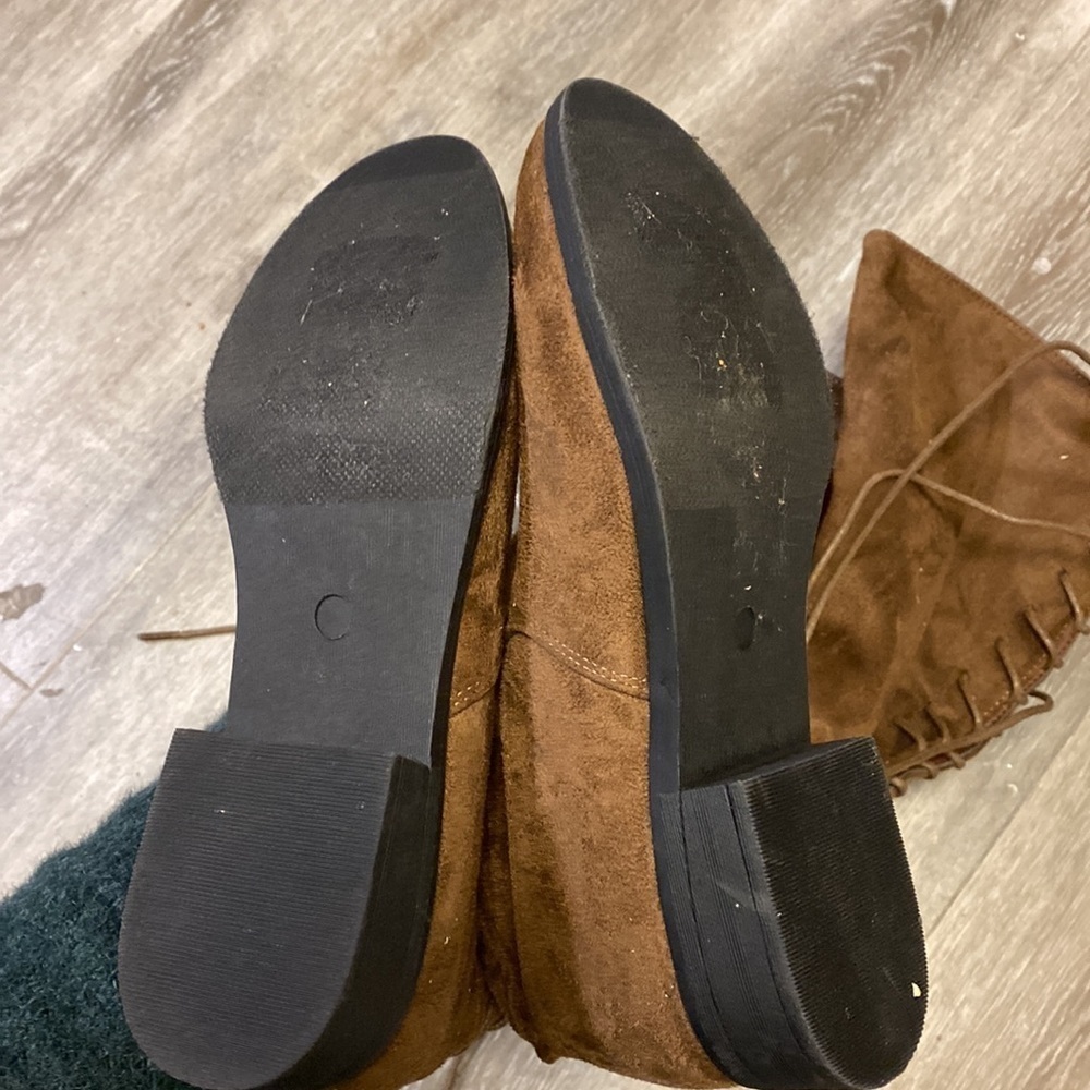 French Connection | Jasper Over The Knee Boots Brown Size 6 - Picture 8 of 8